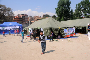 One of World Vision's Child-Friendly Spaces