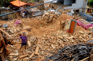 Distruction in Paslang Village