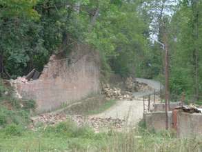 Wall and Road Damage on the way to Ama Ghar