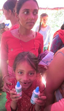 Distributing WATASOL bottles