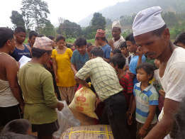 Distributing relief materials