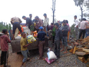 Distribution of relief materials