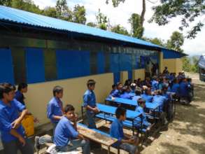 Revived schools with building and furnitures