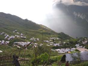 Glimpse of a settlement in Keraunja Village