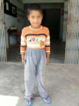 Little Dil Bahadur in his new home in Birgunj