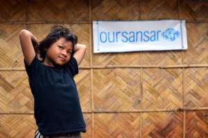 Bhinu at the transit home