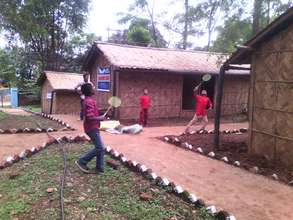 Children playing at our transit home in Dhading