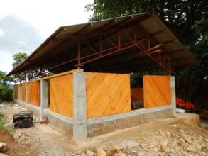 Jana Jyoti school with wooden panel walls