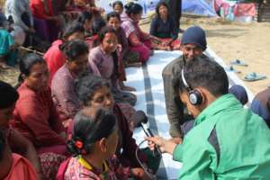 Chaling community meeting broadcast over the radio