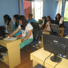 Working in the emergency hotline call center