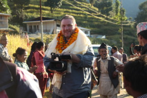 Ron greeted by school built by Global Reach