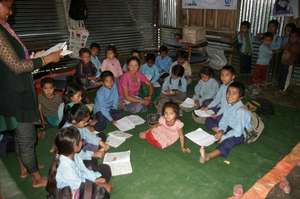 Pre-primary class, Gujarpa Lower Secondary School