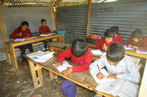 Pokhare Lower Secondary School temp classroom