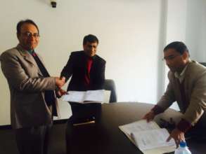 BRAC Nepal Country representative signs agreement