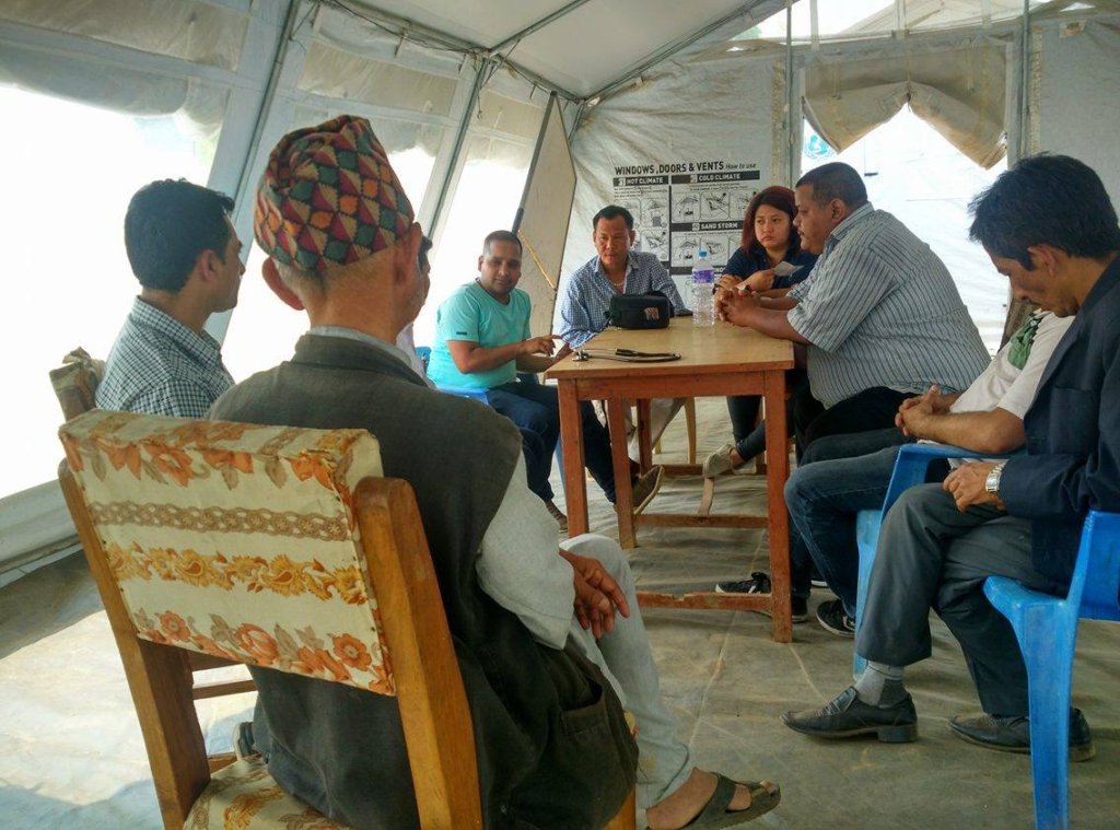 Meeting with District Health Committee of Dhading