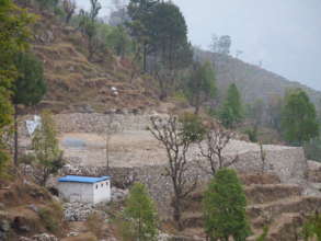 Significant work completed on rock retaining walls
