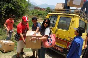 Delivering clothing and relief supplies
