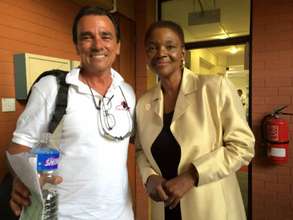 Valarie Amos, USG, UN OCHA & FRF Volunteer, Ted H.