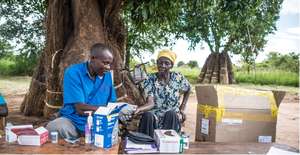 Outreach in the middle of a village community