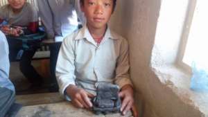 students show clay work