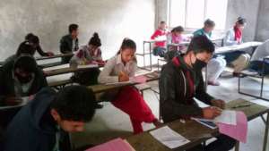 Students are  doing Class work