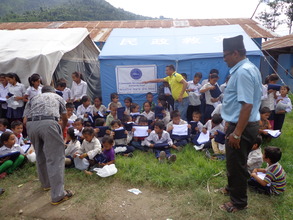 CDc Nepal Distributing school dress to students