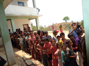 Earthquake affected kids and  their parents