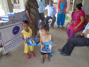 Stationery distribution program by CDC Nepal