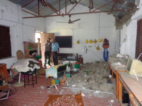 The school hall.