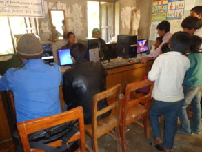 A scene of computer lab