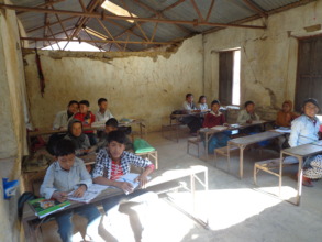 Students in the examination hall