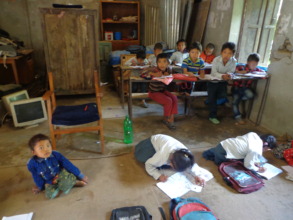 Students writing