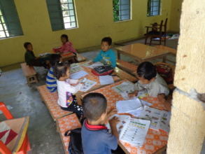 Small kids in the class room