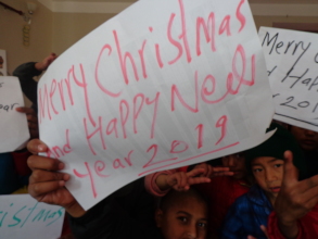 Students wishing us for Christmas & new year 2019