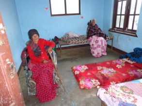 Elderly on wheel chair