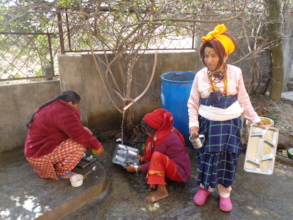 Washing their utensils themself