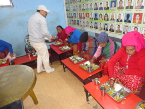 Providing milk to elderly