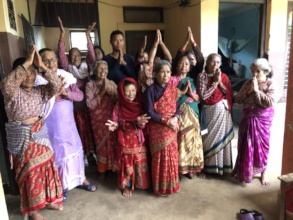 elderly people greeting us