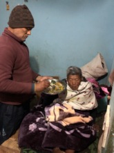 Feeding 94 years old Elder
