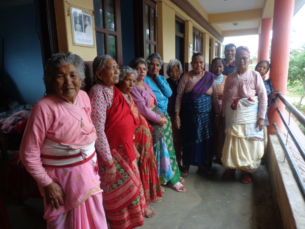 Provide food for 100 elderly people in Nepal