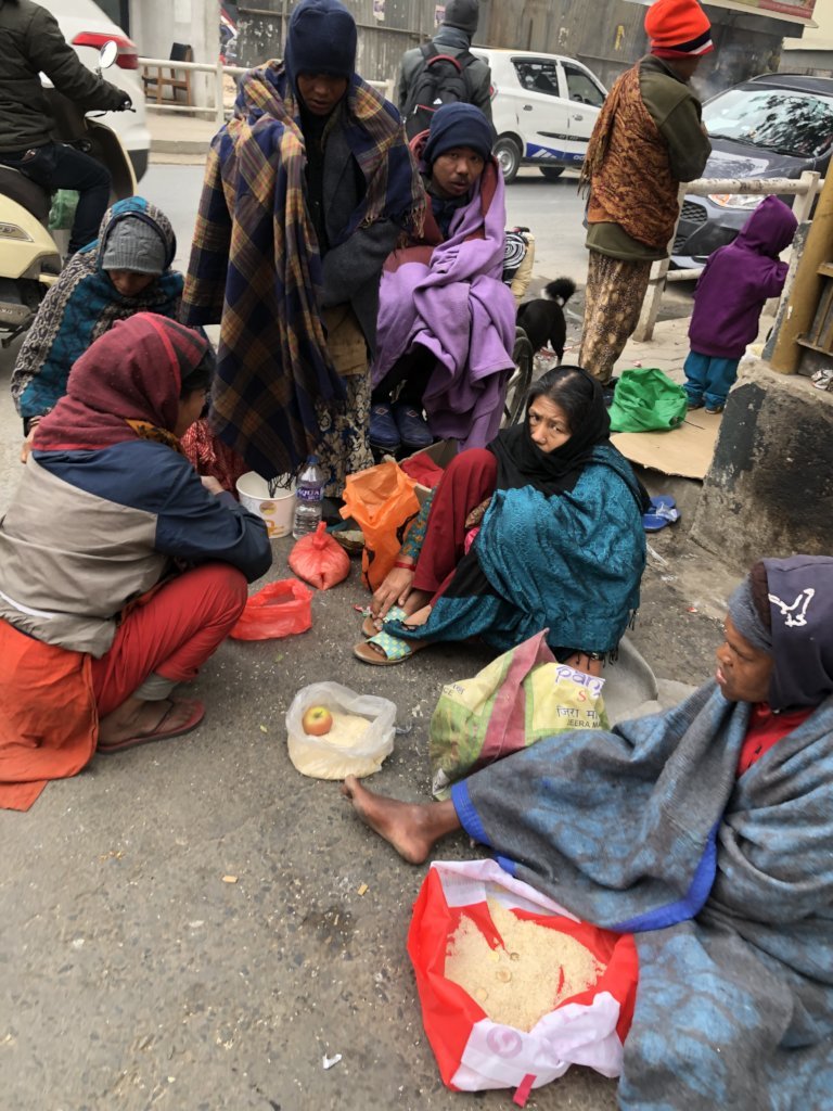 Provide food for 100 elderly people in Nepal