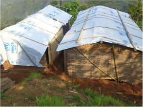 Tarps used for temporary housing and schools