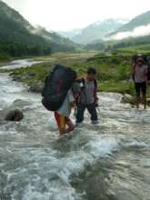Transporting materials in Monsoon is challenging!