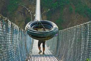 Carrying materials to remote sites is a challenge!