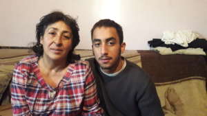 Besime and her son Emran