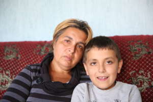 Istisha and her son Omer