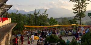 Outdoor clinic in Nepal