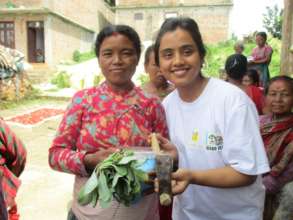 Building capacities in vegetable gardening