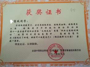 Baofeng's high school essay award