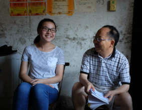 A  poor student with positive attitude